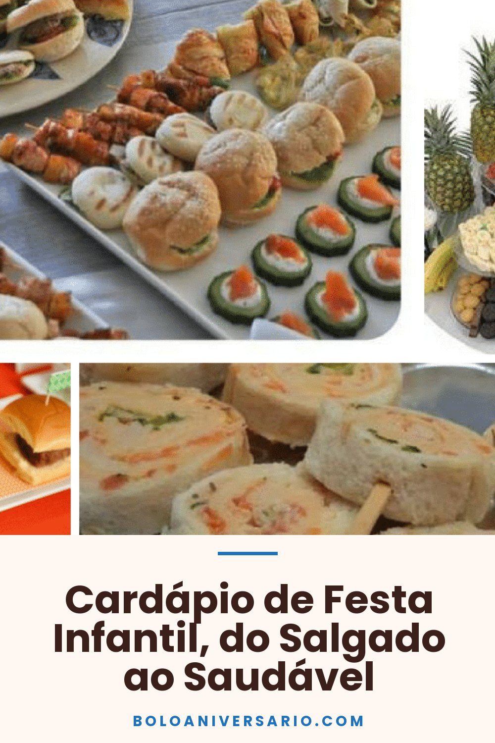 Cardápio de Festa Infantil, do Salgado ao Saudável