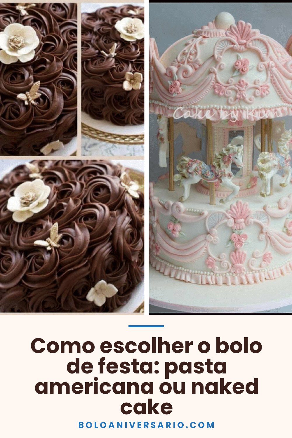 Como escolher o bolo de festa: pasta americana ou naked cake