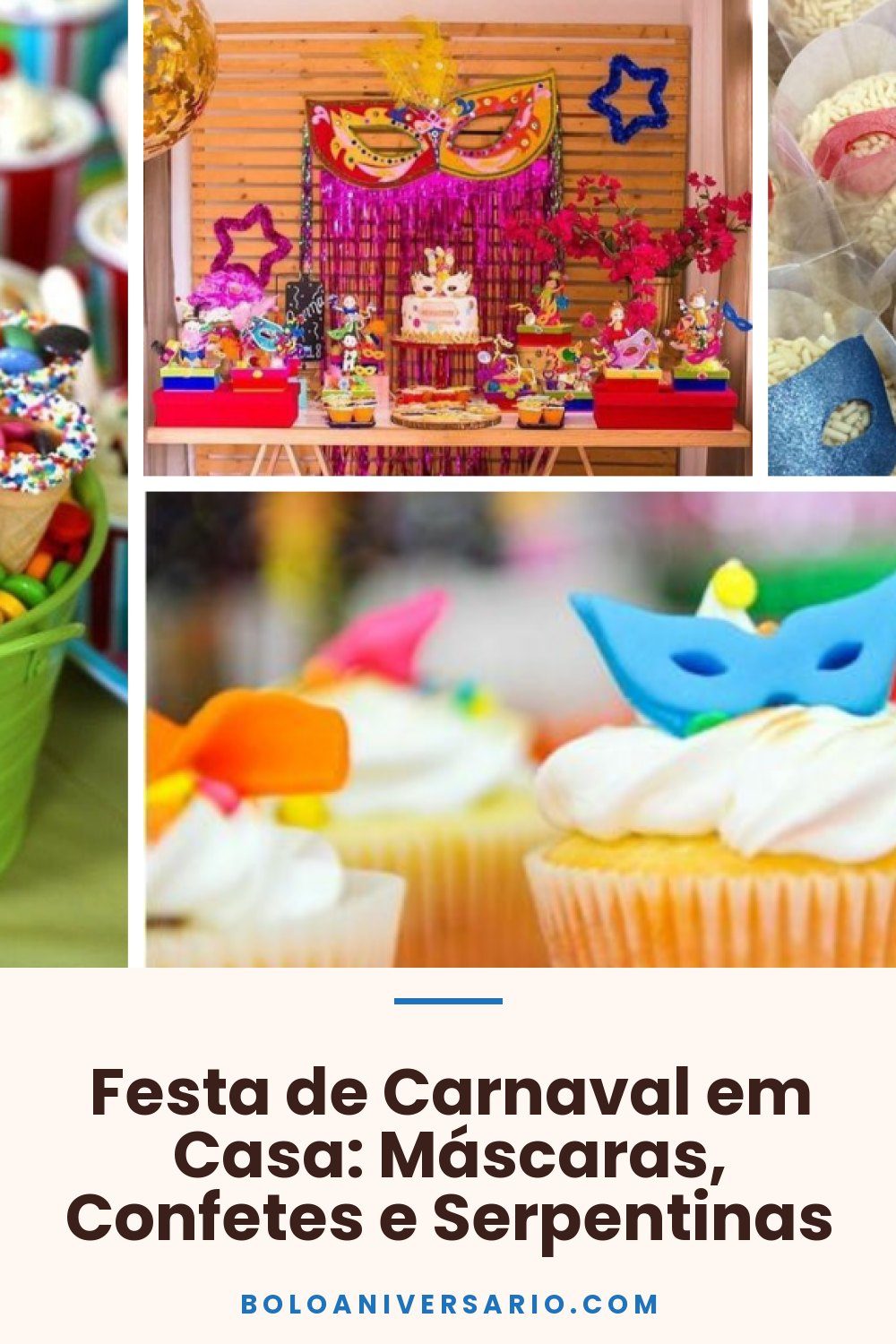 Festa de Carnaval em Casa: Máscaras, Confetes e Serpentinas