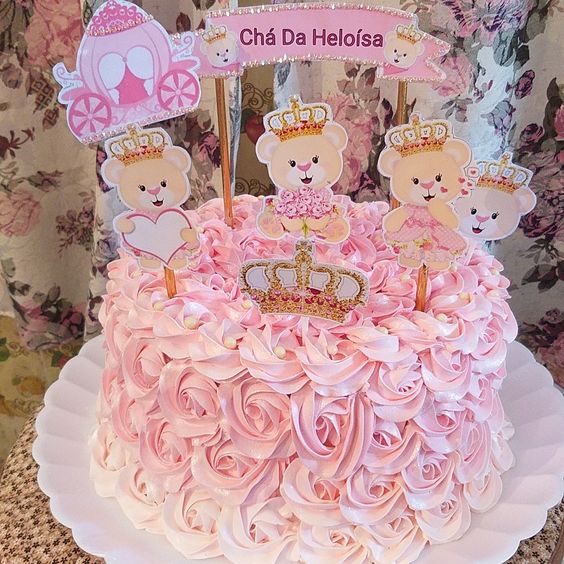 festa da ursa princesa bolo 1