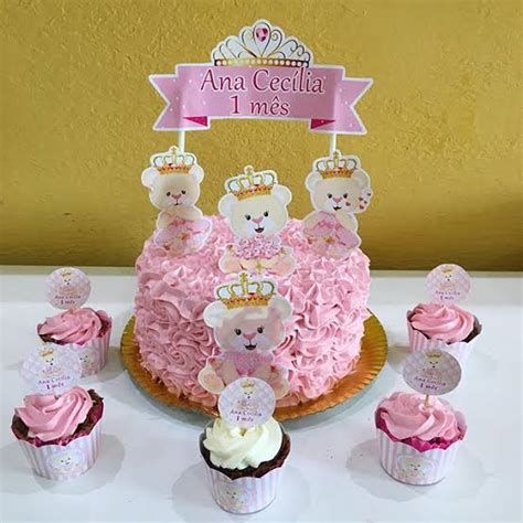festa da ursa princesa bolo 7