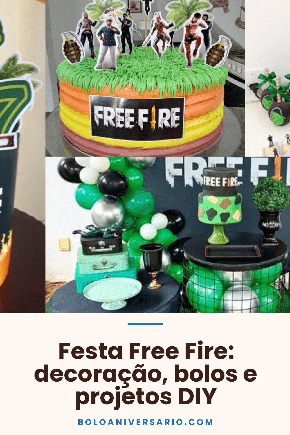 Festa Free Fire: decoração, bolos e projetos DIY