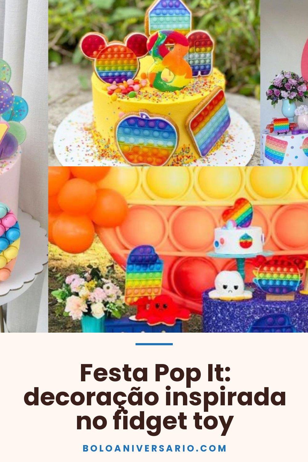 Festa Pop It: decoração inspirada no fidget toy