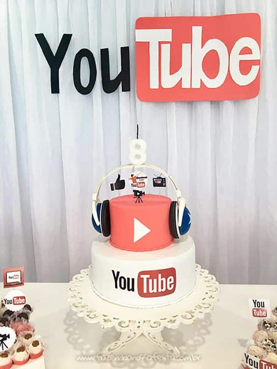 festa youtube bolo