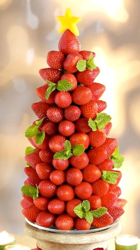Ideias Criativas De Árvore De Natal Com Frutas