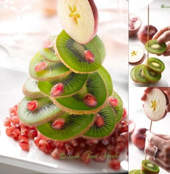 ideias arvore de natal com frutas 8