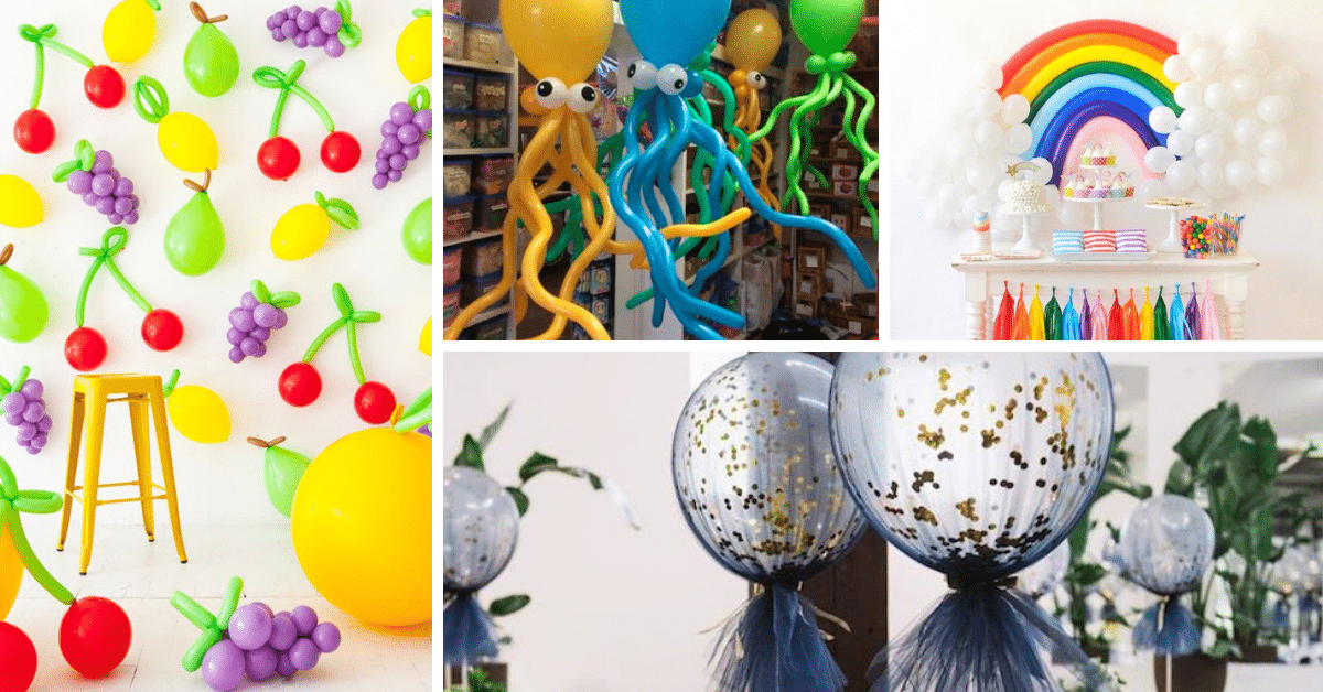 ideias criativas para decorar sua festa com baloes