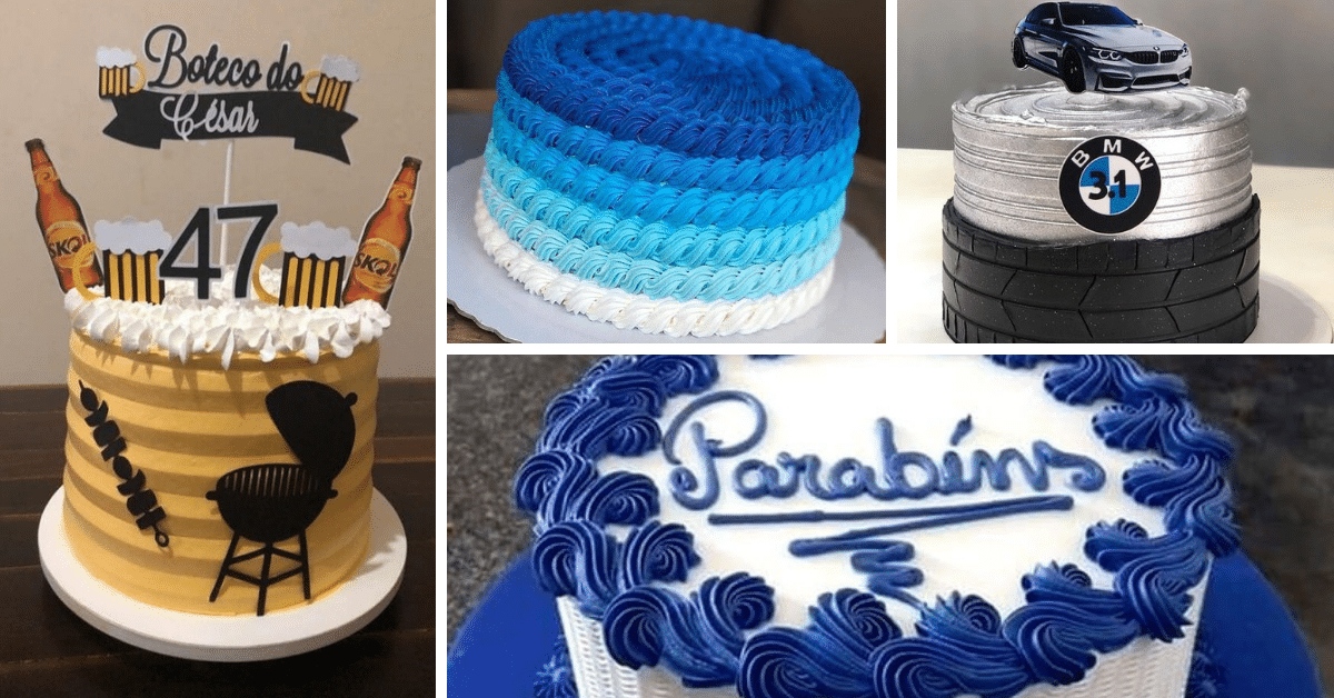 Bolo de aniversário masculino: 95 ideias supercriativas e