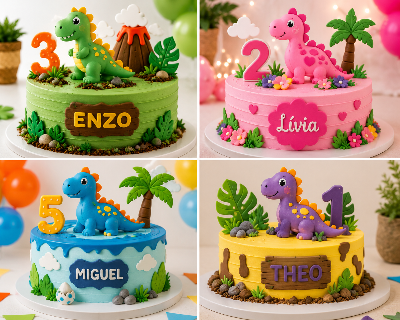 Ideias de bolos decorados de dinossauros para se inspirar Ideias de bolos decorados de dinossauros para se inspirar ideias de bolos decorados de dinossauros