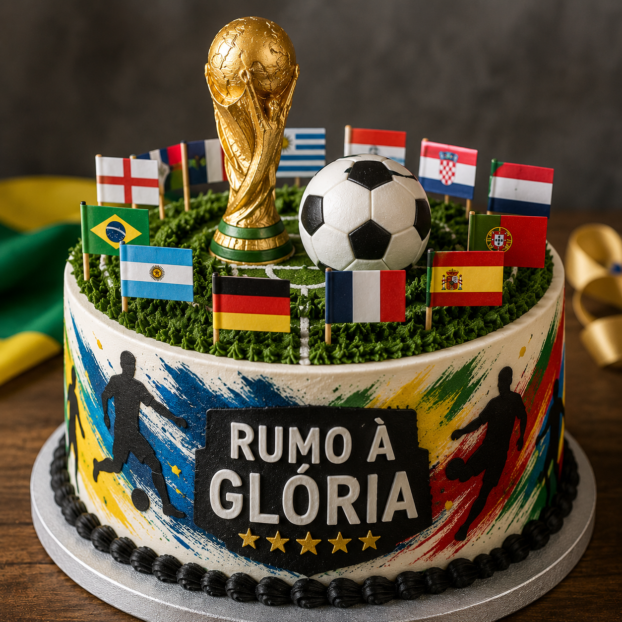 Ideias de Bolos Decorados para a Copa do Mundo: Modelos Criativos para Festas de Futebol Ideias de Bolos Decorados para a Copa do Mundo: Modelos Criativos para Festas de Futebol ideias de bolos decorados para a copa do mundo 4