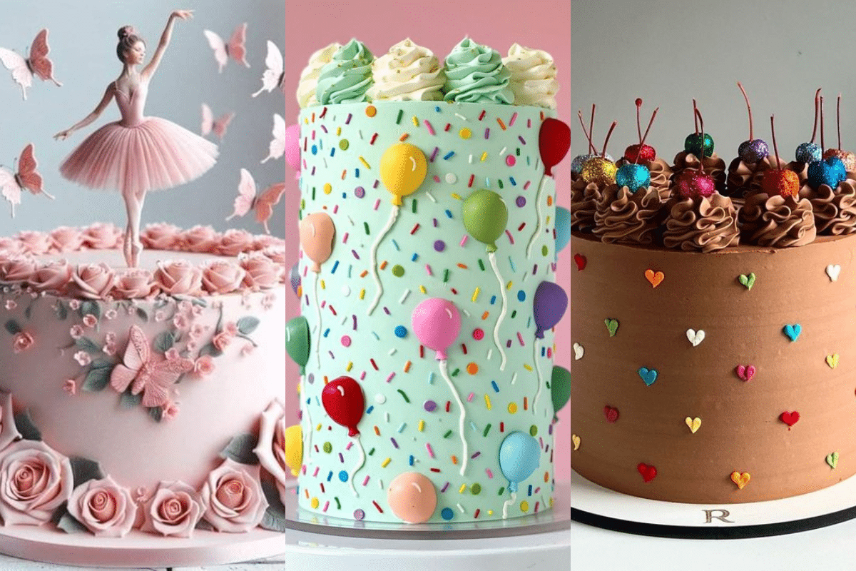 ideias de bolos para menina sem personagens