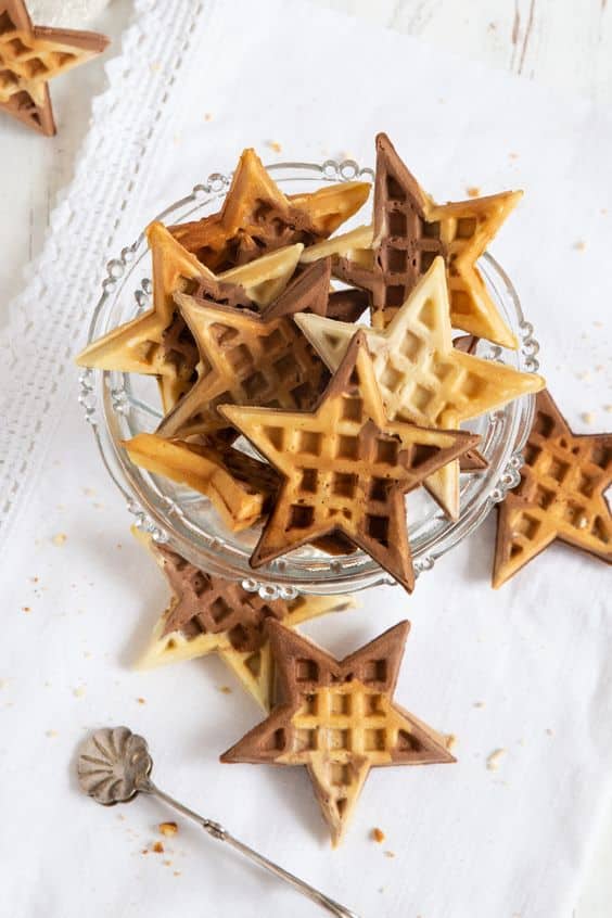 ideias de waffles decorados para o natal 4