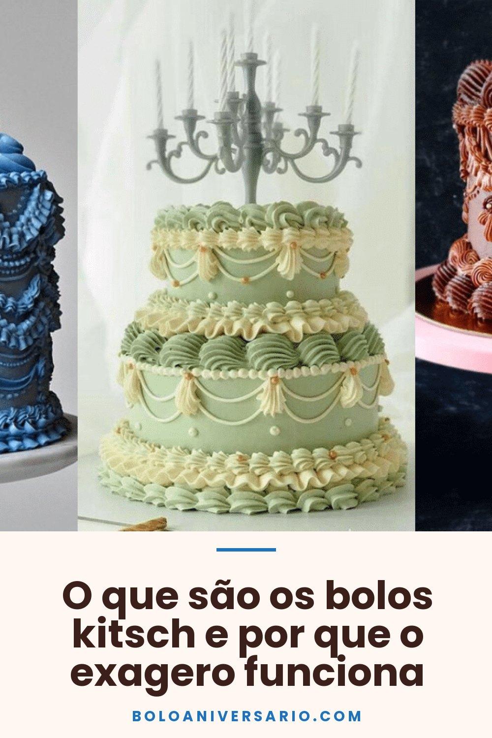 O que são os bolos kitsch e por que o exagero funciona
