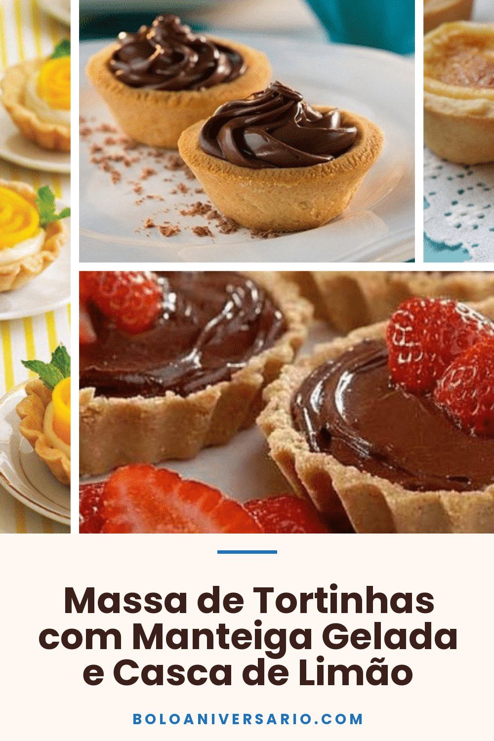 Massa de Tortinhas com Manteiga Gelada e Casca de Limão