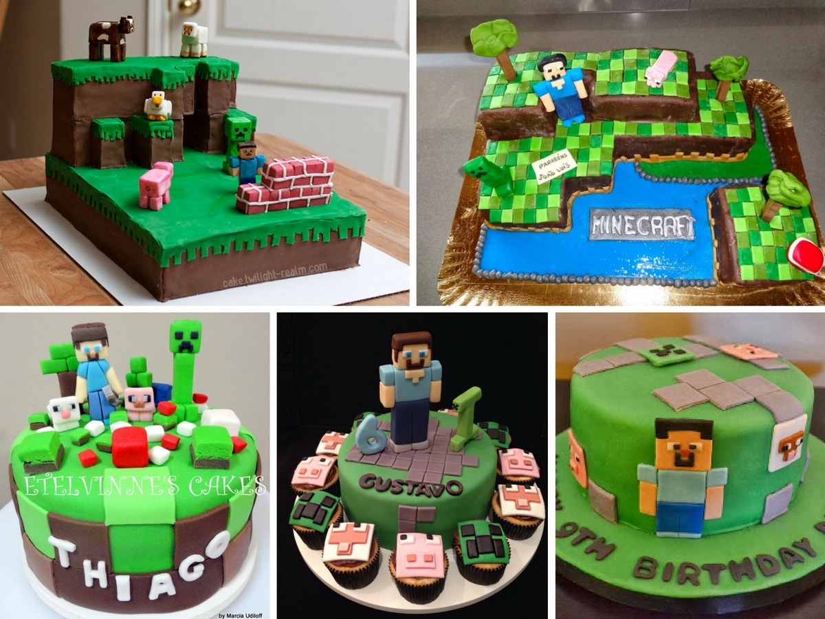 Bolo do Minecraft, Como Fazer Bolo de Aniversário do Minecraft