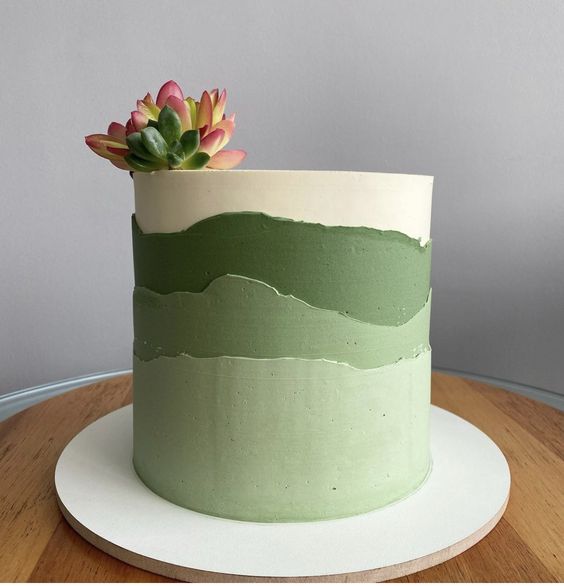 modelos bolos verde simples 1