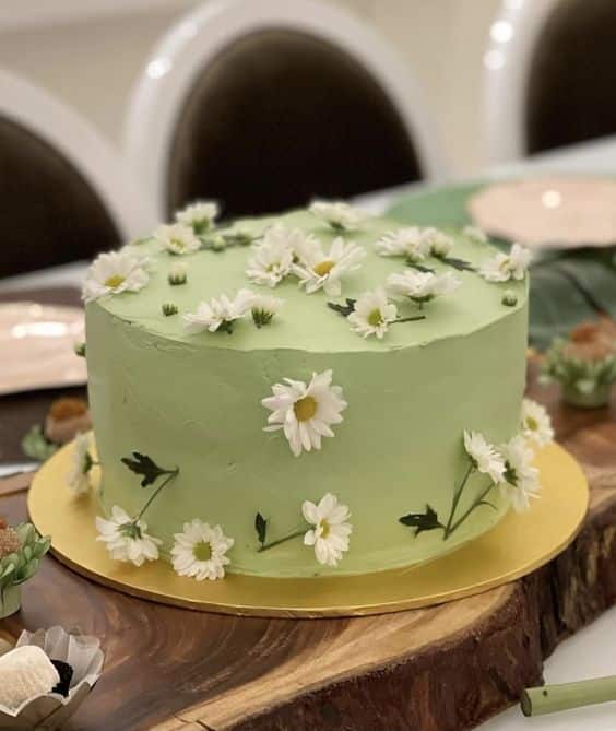 modelos bolos verde simples 2