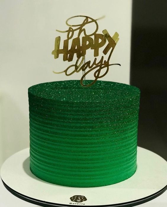 modelos bolos verde simples