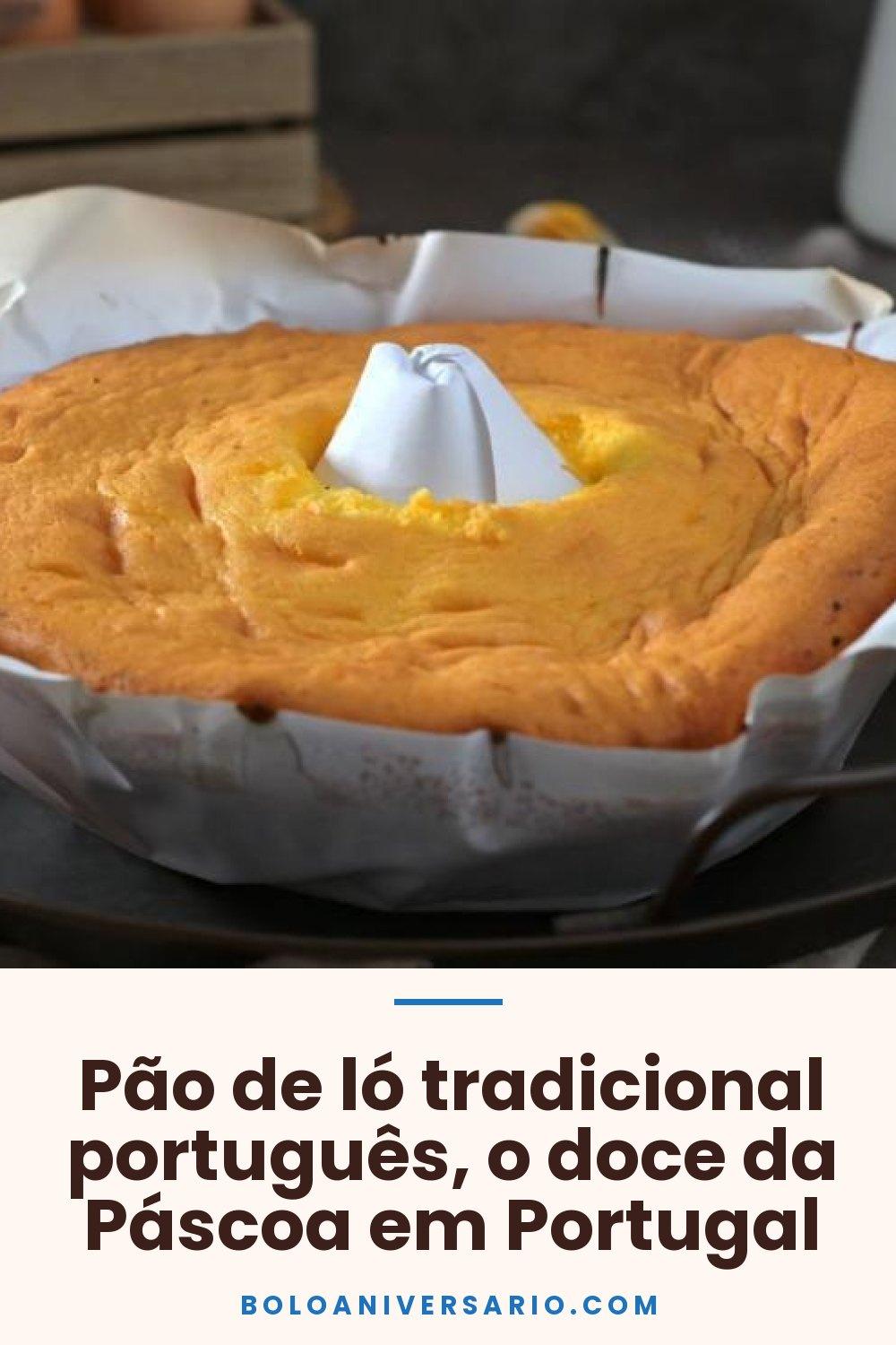 Pão de ló tradicional português, o doce da Páscoa em Portugal