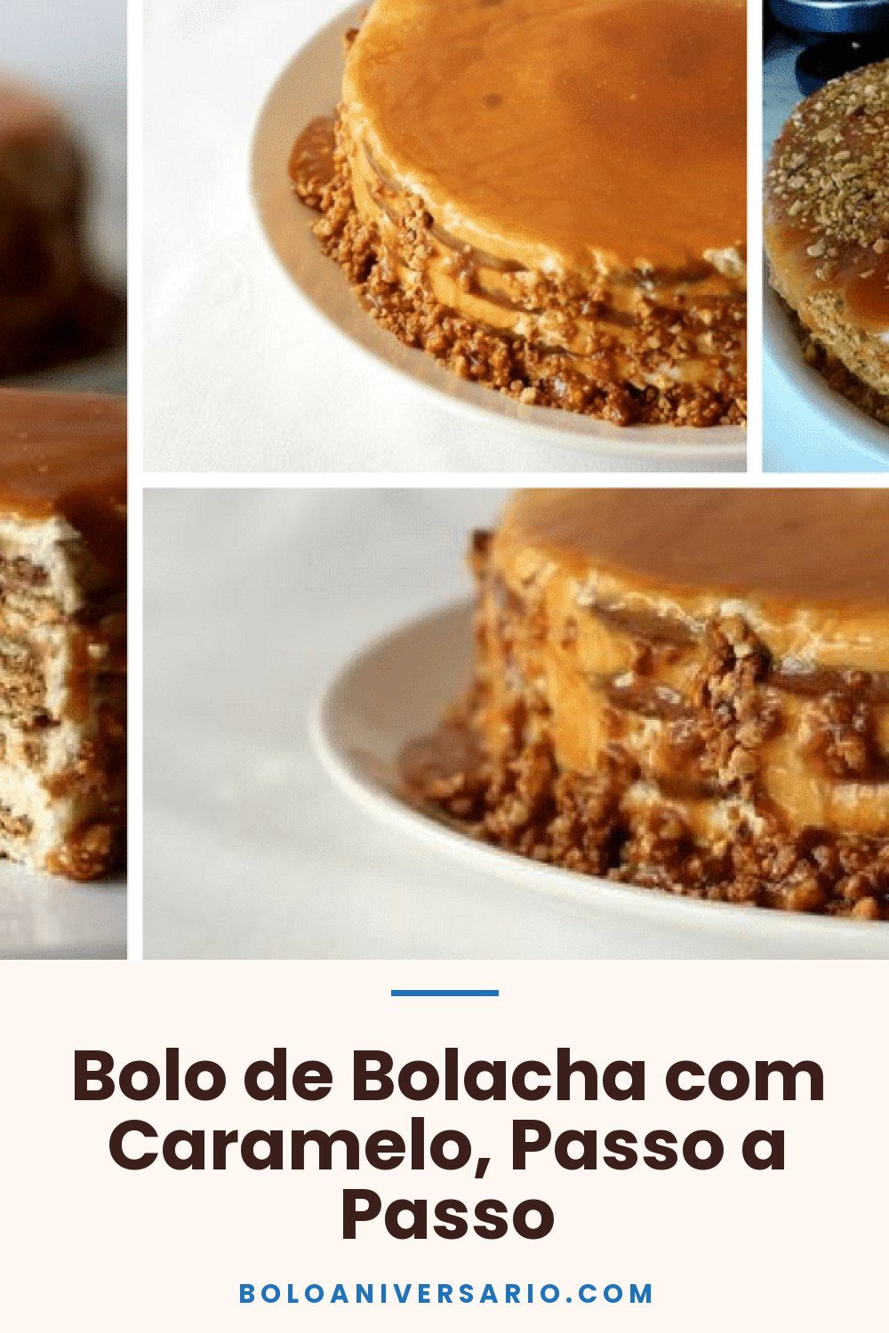Bolo de Bolacha com Caramelo, Passo a Passo
