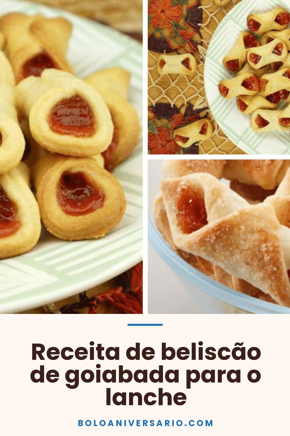 Receita de beliscão de goiabada para o lanche