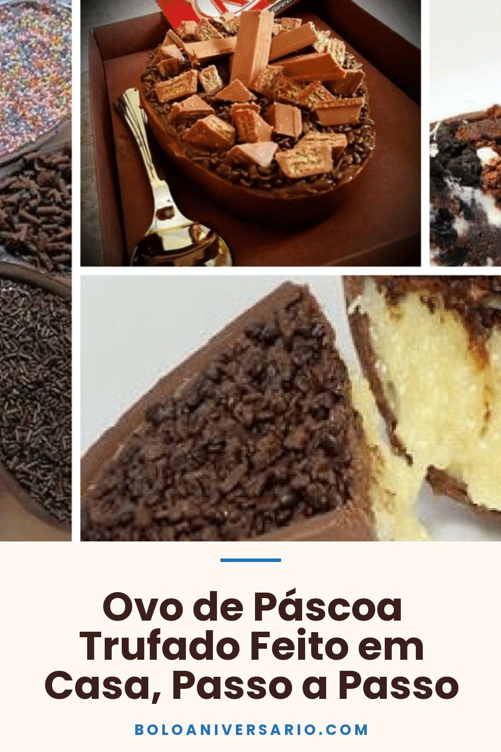 Ovo de Páscoa Trufado Feito em Casa, Passo a Passo
