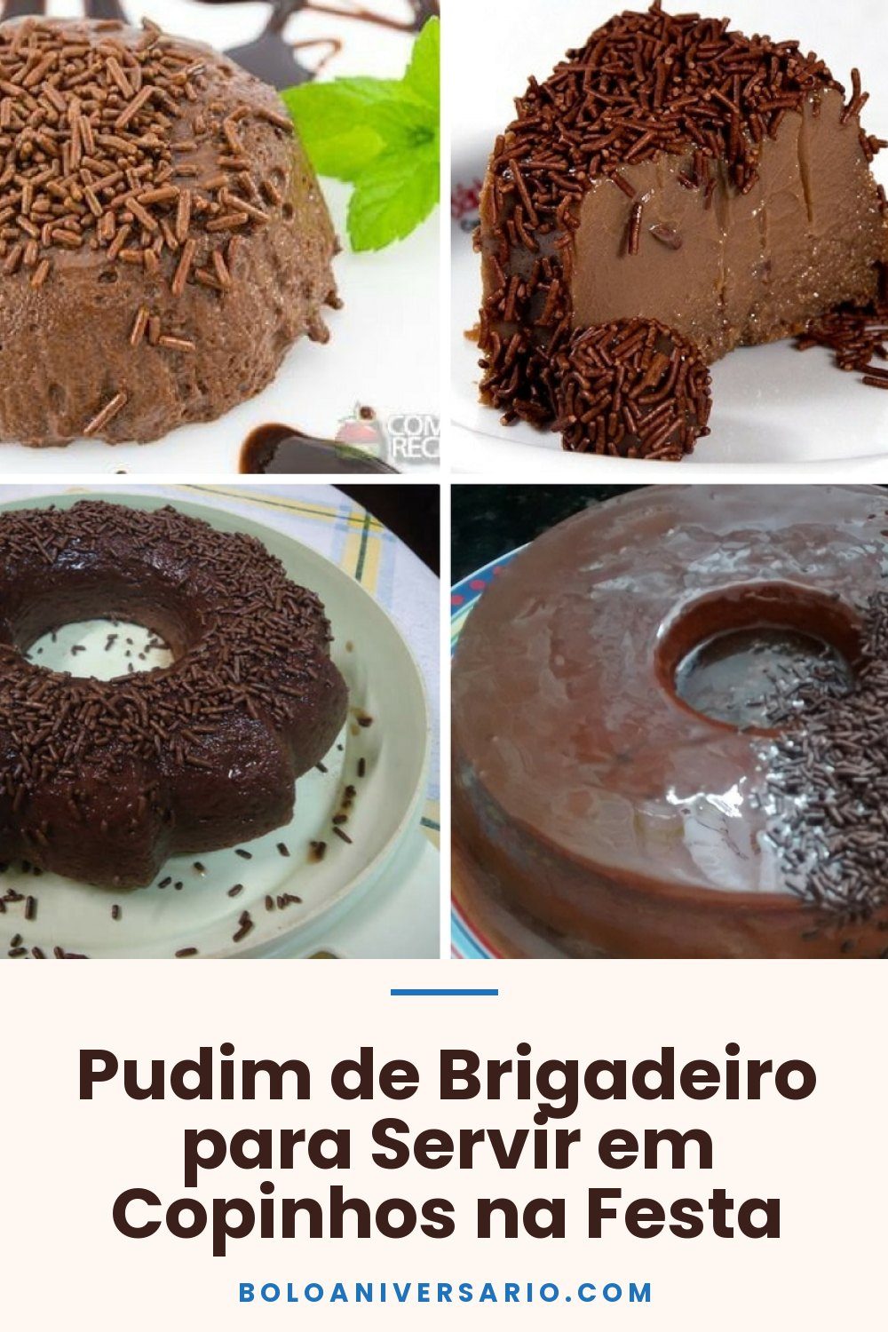 Pudim de Brigadeiro para Servir em Copinhos na Festa