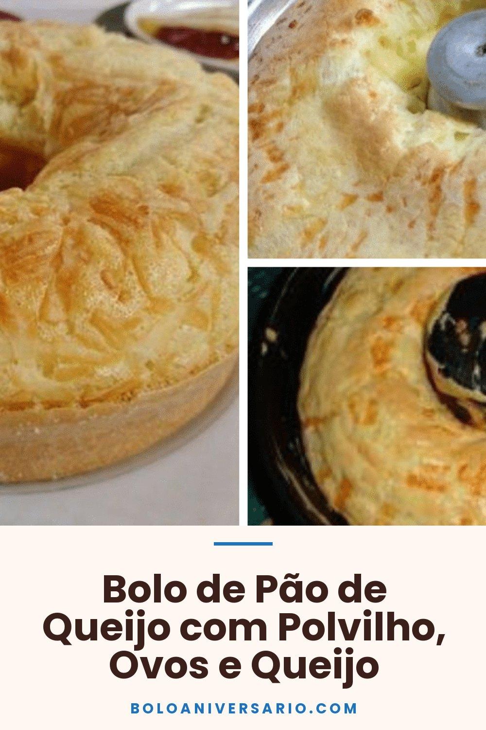 Bolo de Pão de Queijo com Polvilho, Ovos e Queijo