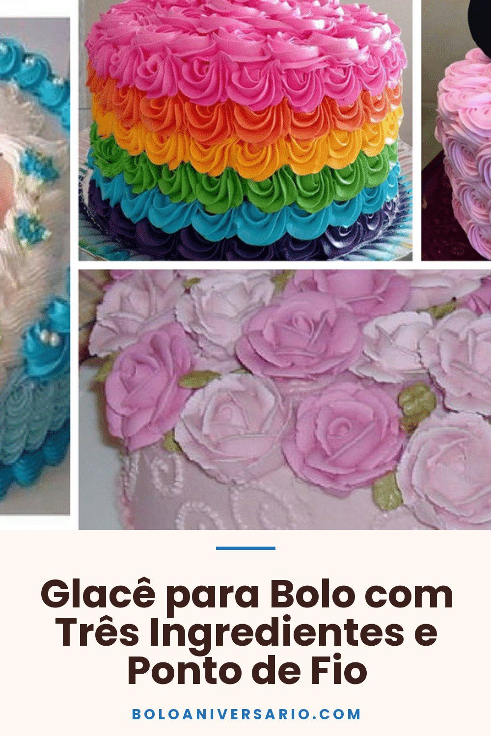 Glacê para Bolo com Três Ingredientes e Ponto de Fio