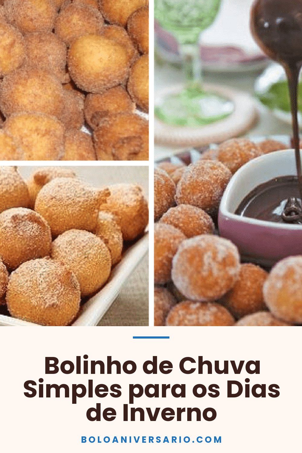 Bolinho de Chuva Simples para os Dias de Inverno