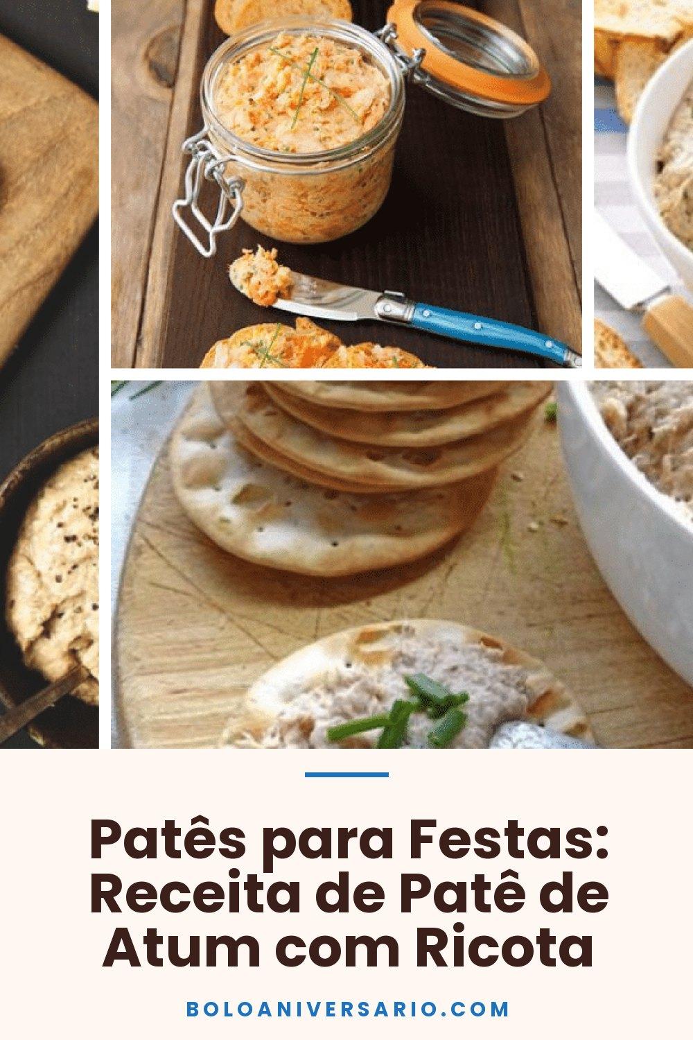 Patês para Festas: Receita de Patê de Atum com Ricota