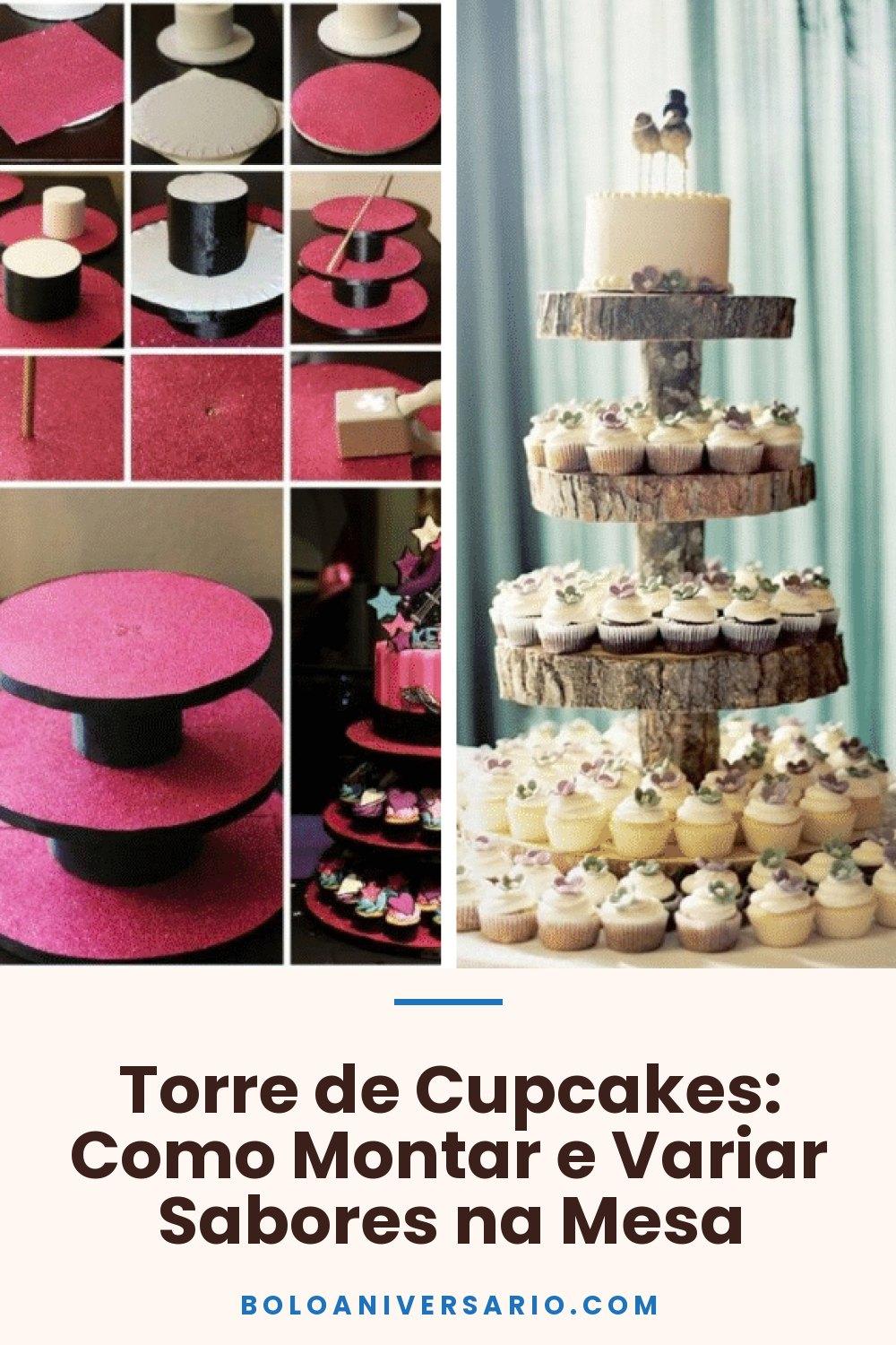 Torre de Cupcakes: Como Montar e Variar Sabores na Mesa