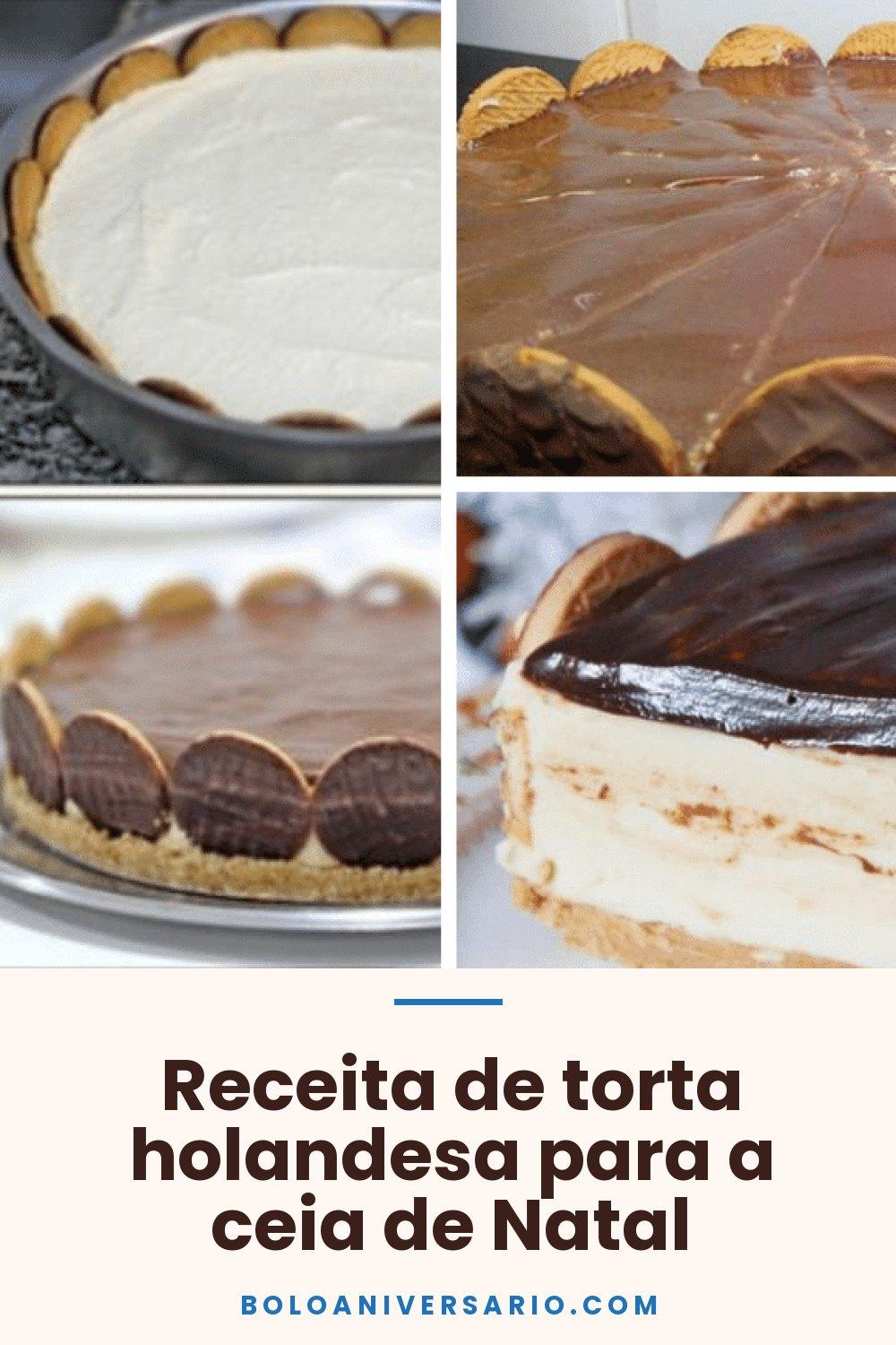 Receita de torta holandesa para a ceia de Natal